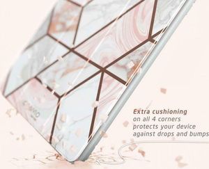 Etui na tablet Supcase Etui Supcase Cosmo Full-body do Apple iPad 9.7 2018/2017 Marble Pink uniwersalny 6
