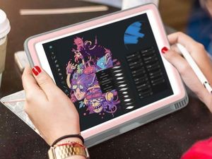 Etui na tablet Supcase Etui Supcase Cosmo Full-body do Apple iPad 9.7 2018/2017 Marble Pink uniwersalny 8