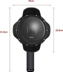 Alogy Wodoodporna obudowa etui Alogy Shoot dome port do GoPro 5/6/7 uniwersalny 3