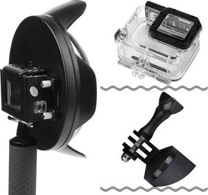 Alogy Wodoodporna obudowa etui Alogy Shoot dome port do GoPro 5/6/7 uniwersalny 10