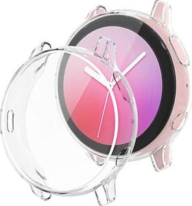 Alogy Etui silikonowe Alogy case do Galaxy Watch Active 2 44mm Przezroczyste uniwersalny 4