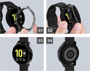 Alogy Etui silikonowe Alogy case do Galaxy Watch Active 2 44mm Czarne uniwersalny 10