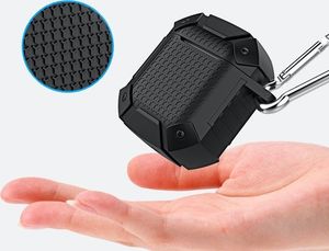 Alogy Etui Pancerne Alogy na słuchawki Apple AirPods 1/2 Czarne uniwersalny 4