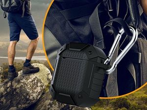 Alogy Etui Pancerne Alogy na słuchawki Apple AirPods 1/2 Czarne uniwersalny 6