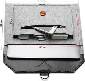 Etui Alogy Filcowe 13" Szary 3
