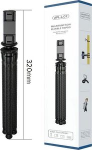 Selfie stick Apexel Apexel APL-JJ07 Statyw gorilla tripod uchwyt na telefon aparat 1/4 Blue uniwersalny 14