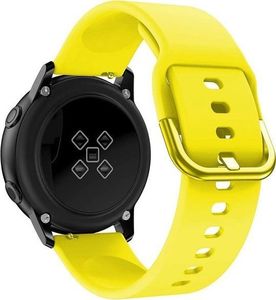 Alogy Gumowy pasek Alogy soft do Samsung Galaxy Watch Active 2 żółty uniwersalny 1