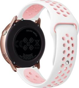 Alogy Sportowy pasek soft band Alogy do Samsung Gear S3/ Watch 46mm Biało-różowy uniwersalny 2