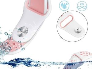 Alogy Sportowy pasek soft band Alogy do Samsung Gear S3/ Watch 46mm Biało-różowy uniwersalny 4