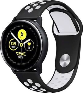 Alogy Sportowy pasek soft band Alogy do Samsung Gear S3/ Watch 46mm Czarno-biały uniwersalny 1