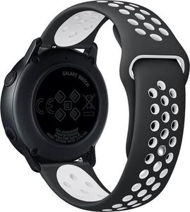 Alogy Sportowy pasek soft band Alogy do Samsung Gear S3/ Watch 46mm Czarno-biały uniwersalny 2
