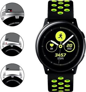 Alogy Sportowy pasek soft band Alogy do Samsung Gear S3/ Watch 46mm Czarno-żółty uniwersalny 3