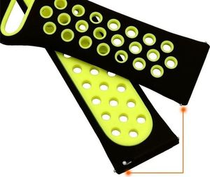 Alogy Sportowy pasek soft band Alogy do Samsung Gear S3/ Watch 46mm Czarno-żółty uniwersalny 5