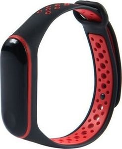 Alogy Sportowy pasek opaska alogy do Xiaomi Mi Band 3/4 czarno-czerwony uniwersalny 2