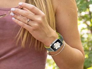 Alogy Pasek nylonowy Alogy do Apple Watch 1/2/3/4/5 42/44mm Zielony uniwersalny 4