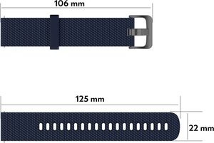 Alogy Sportowy pasek Alogy do Garmin Fenix 5/ 5 Plus/ 6/ 6 Pro granatowy uniwersalny 5