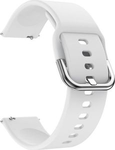 Alogy Gumowy pasek Alogy soft do Samsung Galaxy Watch Active 2 biały uniwersalny 3