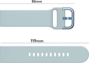 Alogy Gumowy pasek Alogy soft do Samsung Galaxy Watch Active 2 niebieski uniwersalny 4