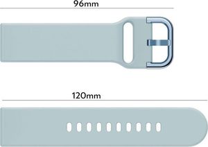 Alogy Gumowy pasek Alogy soft do Samsung Gear S3/ Watch 46mm niebieski uniwersalny 5