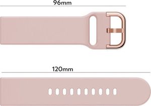 Alogy Gumowy pasek Alogy soft do Samsung Gear S3/ Watch 46mm różowy uniwersalny 5