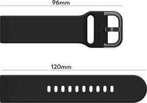 Alogy Gumowy pasek Alogy soft do Samsung Gear S3/ Watch 46mm czarny uniwersalny 5