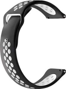 Alogy Sportowy pasek soft band Alogy do Galaxy Watch Active 2 Czarno-biały uniwersalny 5