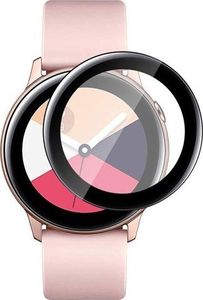 Alogy Elastyczne Szkło 3D Alogy do Samsung Galaxy Watch Active 2 40mm Czarne uniwersalny 3