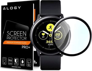 Alogy Elastyczne Szkło 3D Alogy do Samsung Galaxy Watch Active 2 44mm Czarne uniwersalny 4