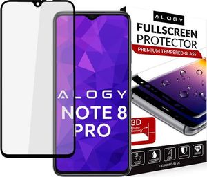 Alogy Szkło Alogy Full Glue case friendly do Xiaomi Redmi Note 8 Pro Czarne uniwersalny 2