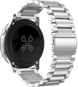 Alogy Bransoletka Alogy Stainless steel do Galaxy Watch Active 2 44mm srebrna uniwersalny 1