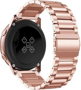 Alogy Bransoletka Alogy Stainless steel do Galaxy Watch Active 2 46mm różowa uniwersalny 1