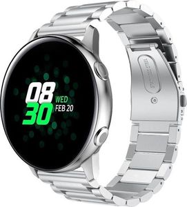 Alogy Bransoletka Alogy Stainless steel do Galaxy Watch Active 2 40mm srebrna uniwersalny 2