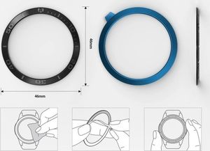 Ringke Nakładka Ringke Bezel na tachymetr do Galaxy Gear S3 /Watch 46mm Silver 16 uniwersalny 7