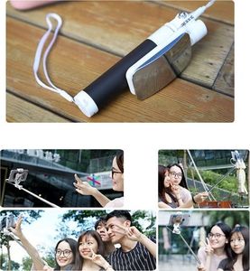 Selfie stick Rock Rock mini Selfie Stick kijek z lusterkiem Mini Jack Czarny uniwersalny 5