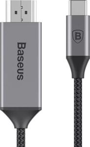 Kabel USB Baseus USB-C - HDMI 1.8 m Szary (6953156270954) 1