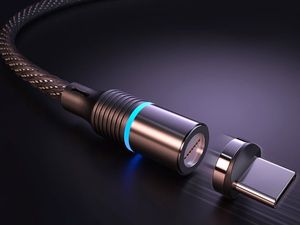 Kabel USB Cafele USB-C - 1.2 m Czarny 2