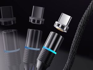 Kabel USB Cafele USB-C - 1.2 m Czarny 4