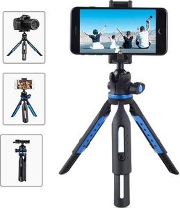 Selfie stick Apexel Apexel APL-JJ06 Statyw do telefonu aparatu Tripod stojak 1/4 Blue uniwersalny 2