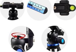 Selfie stick Apexel Apexel APL-JJ06 Statyw do telefonu aparatu Tripod stojak 1/4 Blue uniwersalny 9