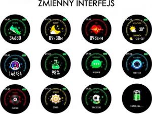 Smartwatch Rubicon ZR605D Różowy  (RNCE605PIBX01AX) 9