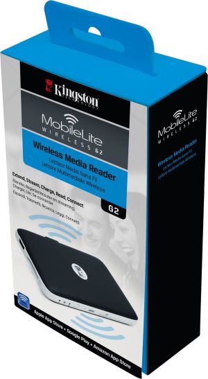 Czytnik Kingston MobileLite Wireless G2 (USB, SD, WI-FI 802.11 g/n, battery 4640mAh) - MLWG2 2
