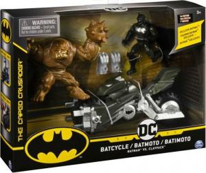 Figurka Spin Master Batman - Motor Batcycle w zestawie z 2 figurkami Batmana i Clayface (6055934/20125951) 1