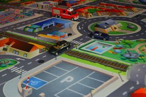 Achoka Dywan mata Miasto ulice drogi wysoka jakość efekt 3D 100x150 cm uniwersalny 5