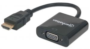 Adapter AV Manhattan HDMI - D-Sub (VGA) czarny (151467) 1