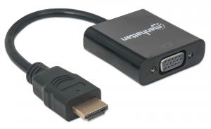 Adapter AV Manhattan HDMI - D-Sub (VGA) czarny (151467) 2