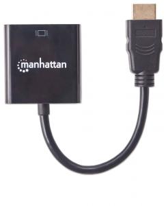 Adapter AV Manhattan HDMI - D-Sub (VGA) czarny (151467) 5