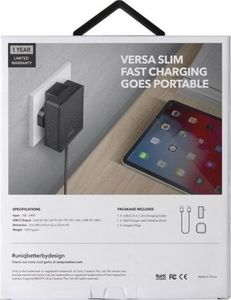 Ładowarka Uniq Versa Slim 1x USB-C 3 A (UNIQ136BLK) 6