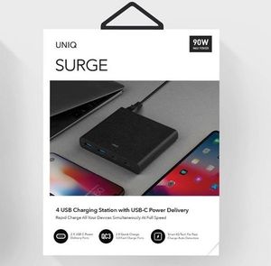 Ładowarka Uniq Surge 2x USB-A 2x USB-C 3 A (UNIQ135BLK) 6
