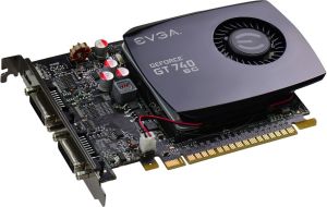 Karta graficzna EVGA GeForce GT 740 Superclocked Single Slot 4GB DDR3 (128 bit) 2x DVI, Mini-HDMI (04G-P4-2744-KR) 2