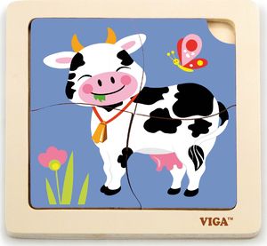 Viga Puzzle na podkładce Krówka 4 el. 3